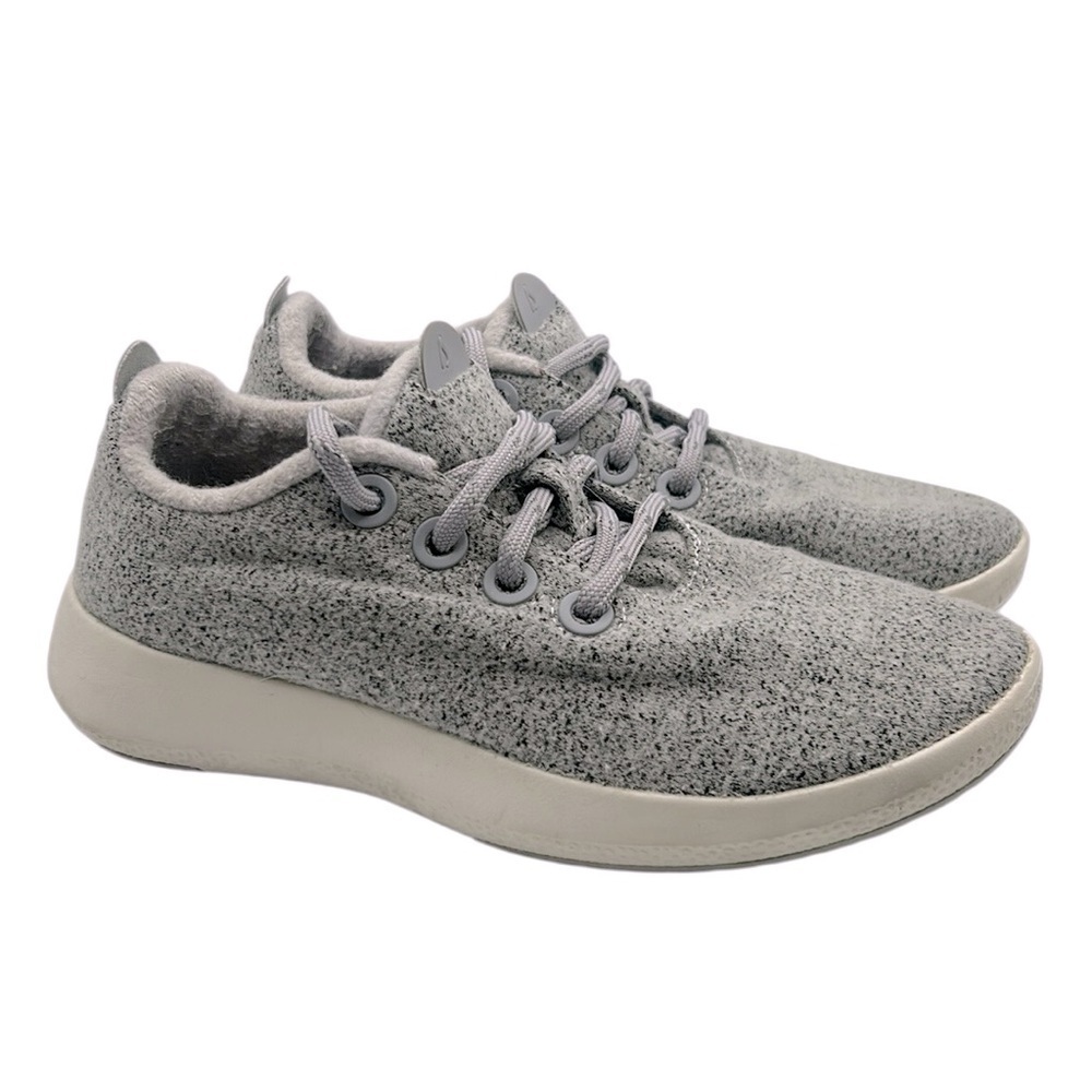Allbirds Gray Woman's Wool Runners Speckled Comfortable Sneaker Shoes Size 7